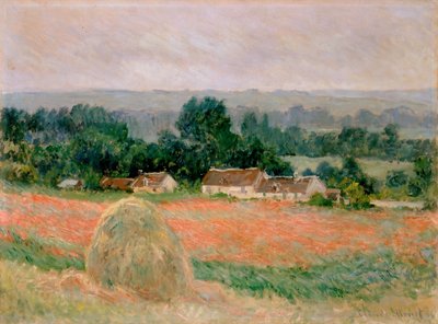 Hooiberg bij Giverny door Claude Monet